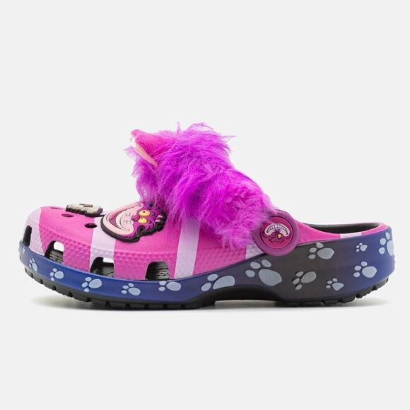 C13 Cheshire Cat Clogs Unisex KIDS Alice in Wonderland CROCS Disney NWT / Sealed - Picture 3 of 8